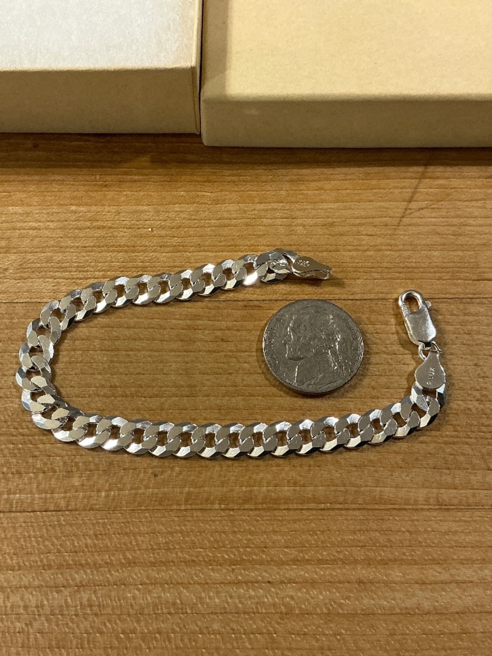 NWT Sterling Silver Stamped 925 Italy Bracelet